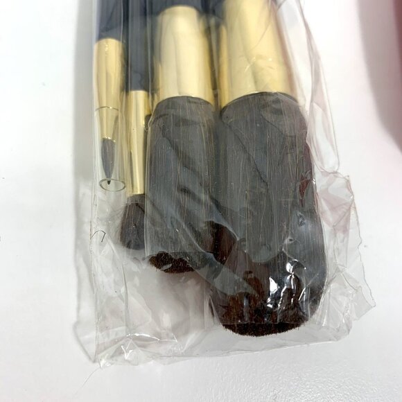 ESTEE LAUDER 5 Pc. Brush Set & Pink Traveling Case w/ White Trim NEW - Picture 2 of 4